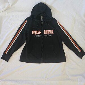 Harley Davidson jacket womens size 1W embroidered logo black jacket